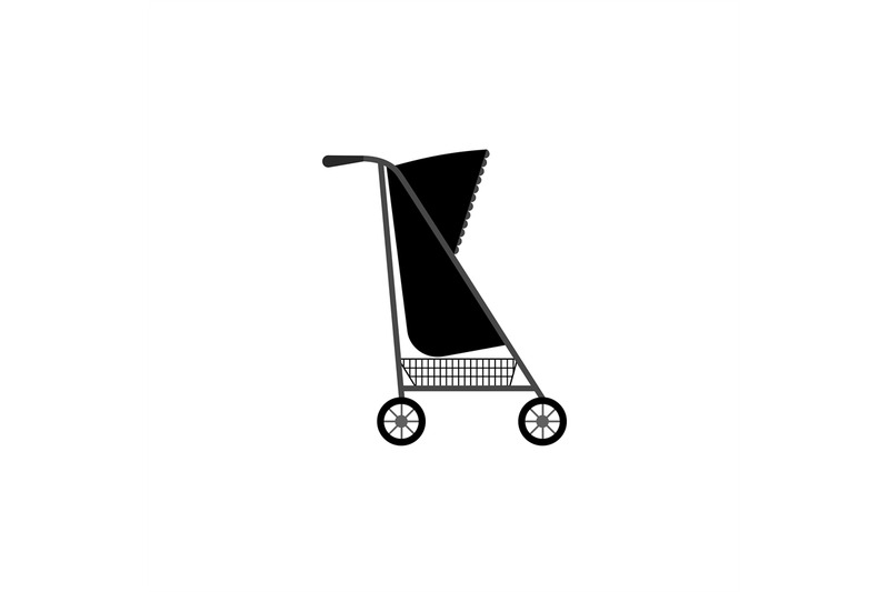 baby-carriage-silhouette-icon