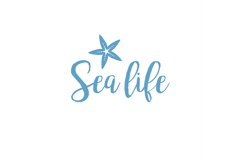 starfish-sea-life-lettering-design