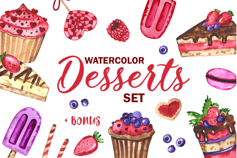 desserts-watercolor-set-clipart