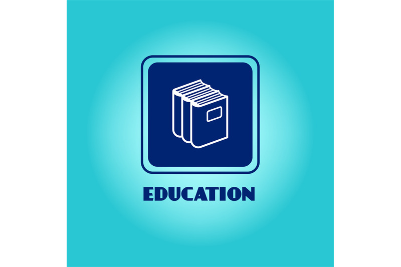 education-logo-with-book-pile