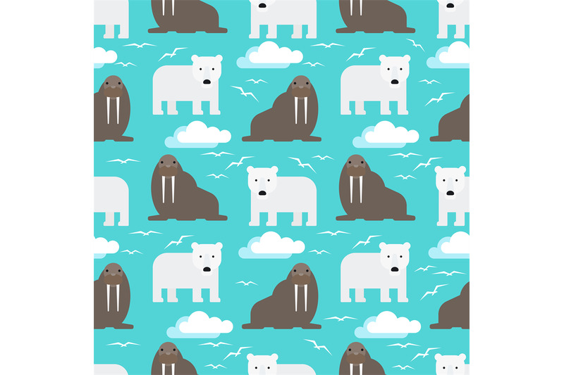 polar-bear-and-walrus-seamless-pattern