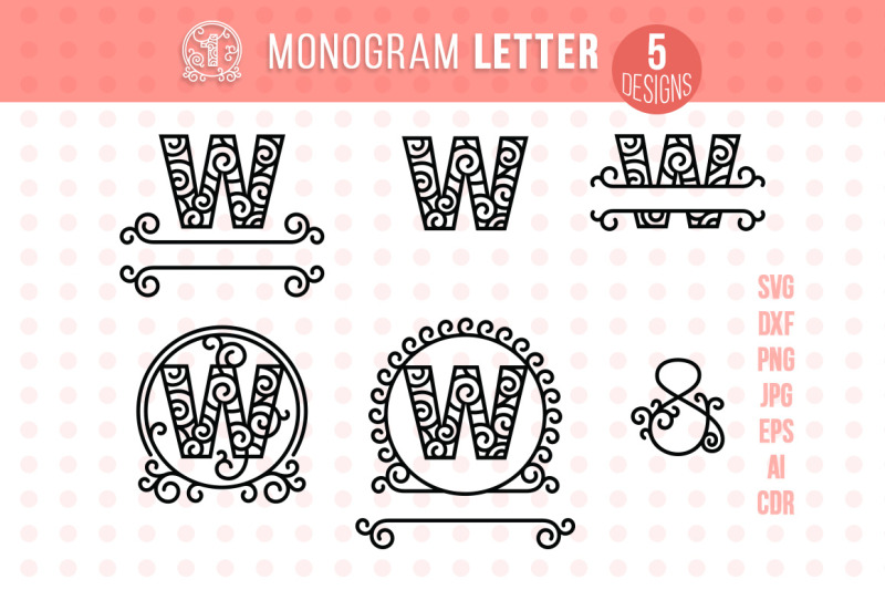 monogram-letter-w