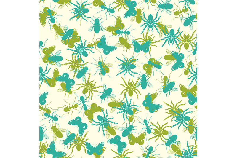 seamless-pattern-with-insects-silhouettes