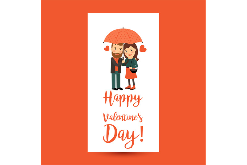 couple-with-umbrella-valentines-day-flyer
