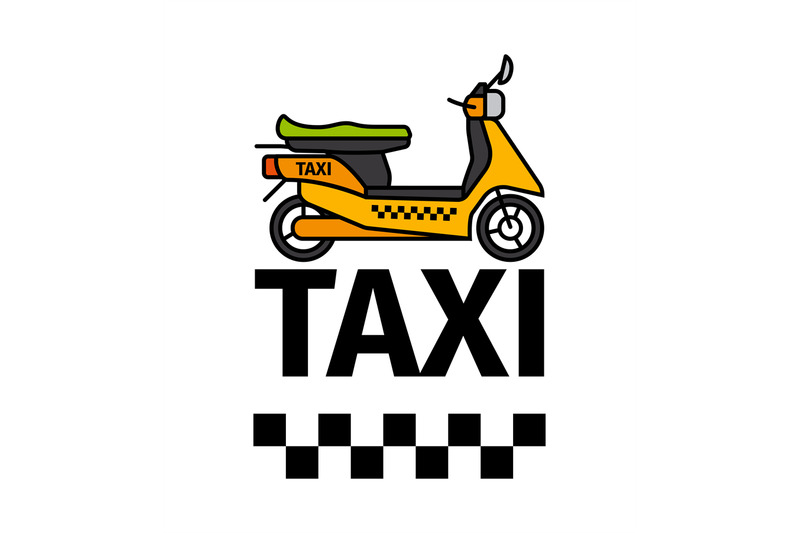 scooter-taxi-transport-poster