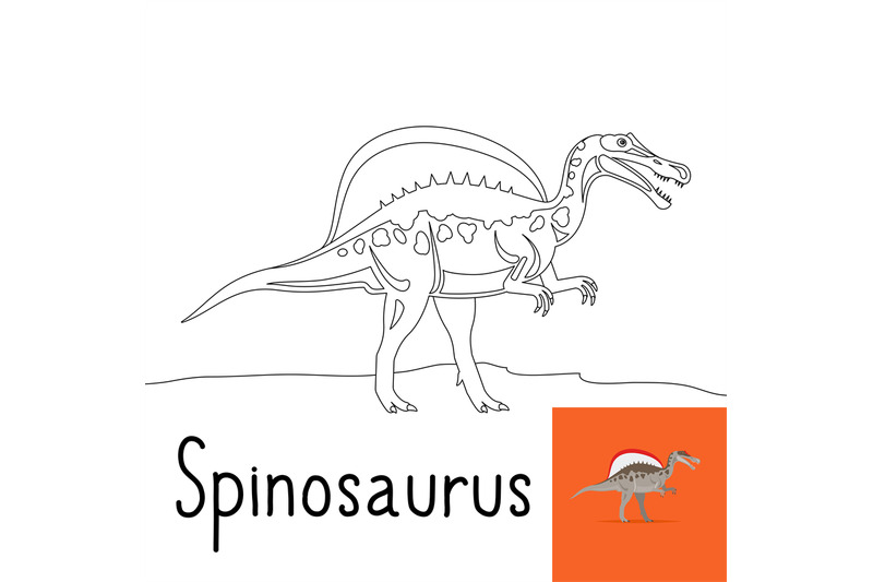 coloring-page-for-kids-with-spinosaurus