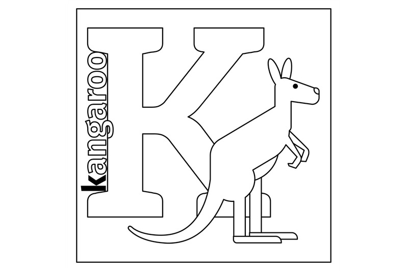 kangaroo-letter-k-coloring-page