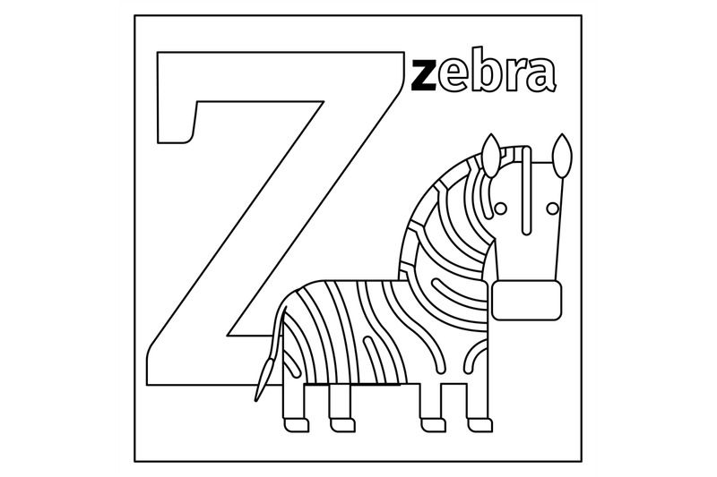 zebra-letter-z-coloring-page