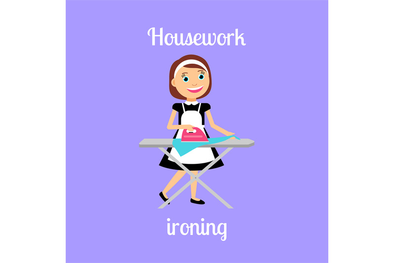 housekeeper-woman-ironing