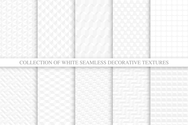 white-3d-geometric-seamless-textures