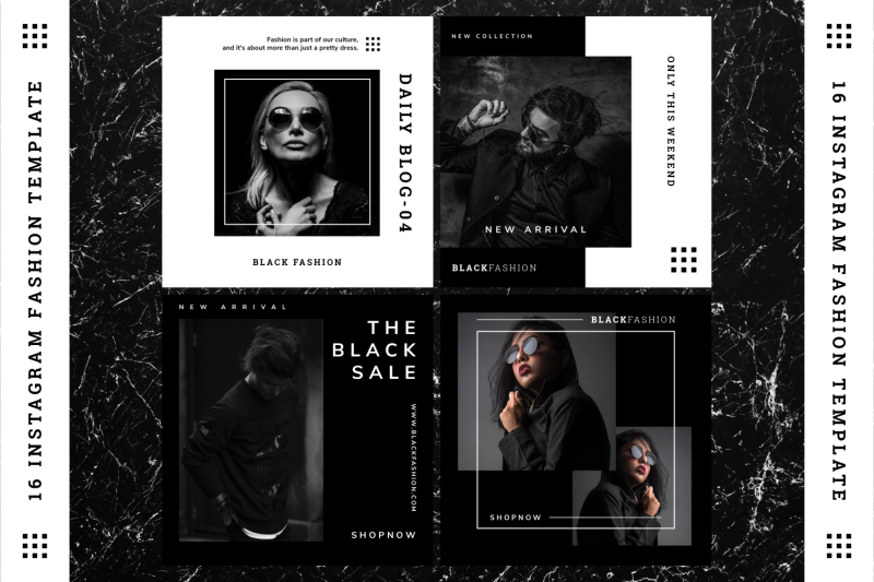 black-fashion-instagram-template
