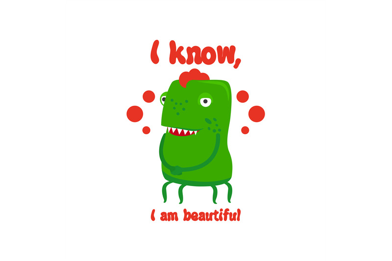 cute-print-design-with-funny-monster