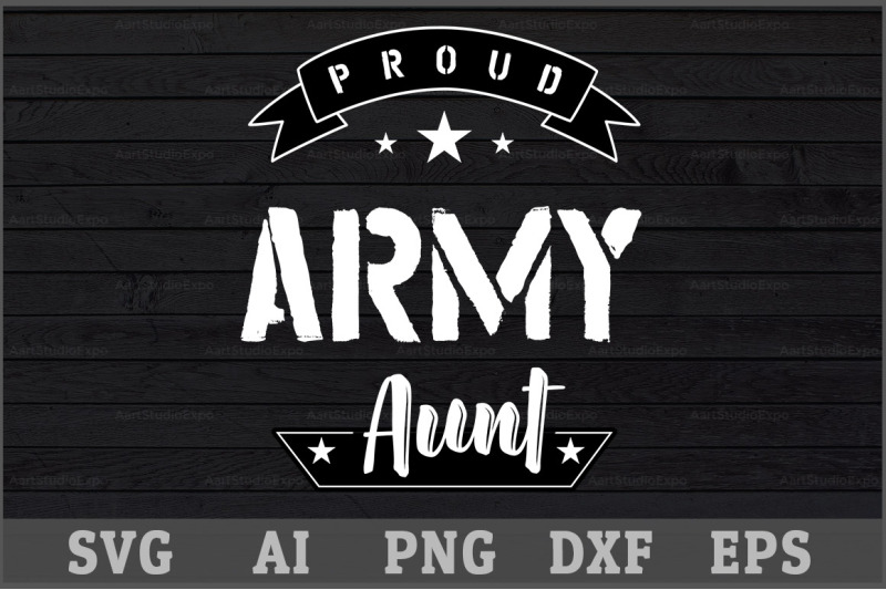 Proud Army Aunt SVG Design By Creative Art | TheHungryJPEG.com