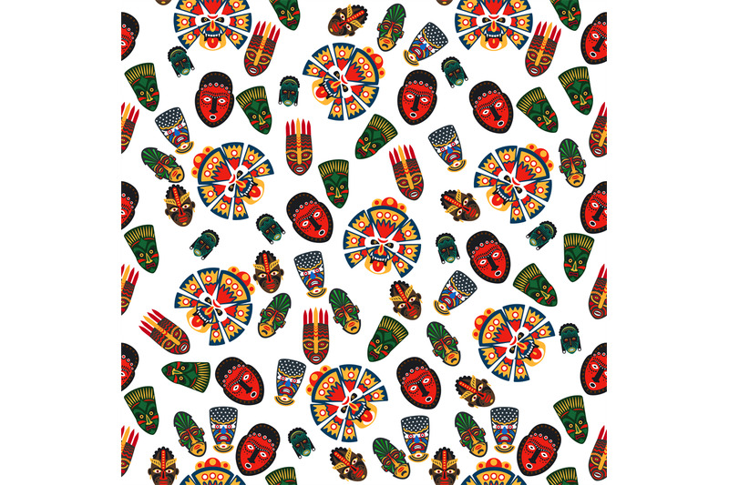 african-masks-seamless-pattern
