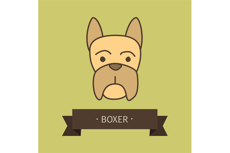 boxer-breed-dog-for-logo-design