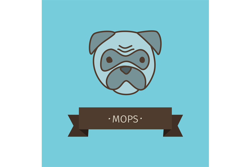 mops-breed-dog-for-logo-design