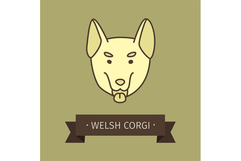 welsh-corgi-breed-dog-for-logo