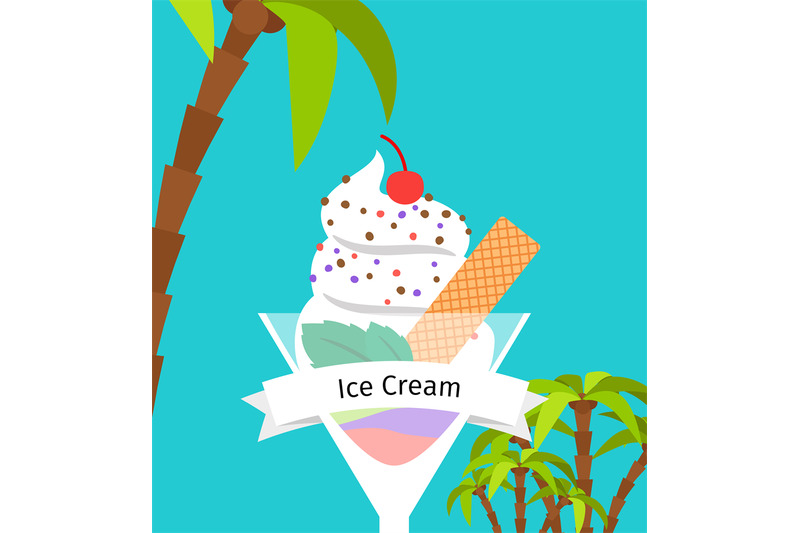 ice-cream-poster-with-palms