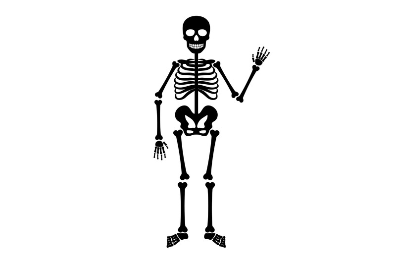 vector-halloween-black-skeleton