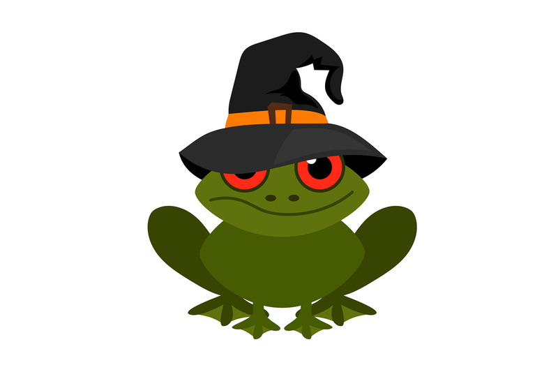 halloween-frog-mascot-vector-on-white-background