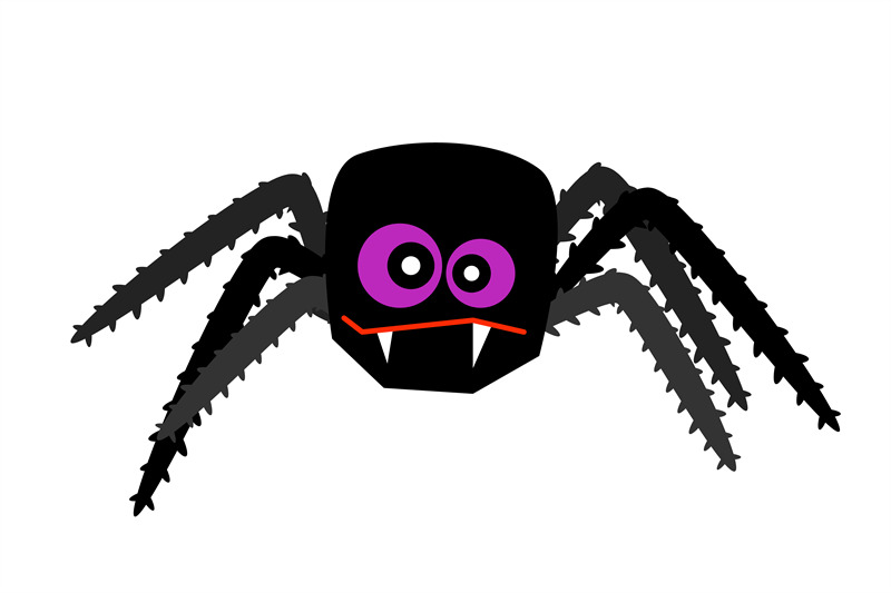 halloween-spider-isolated-on-white-vector