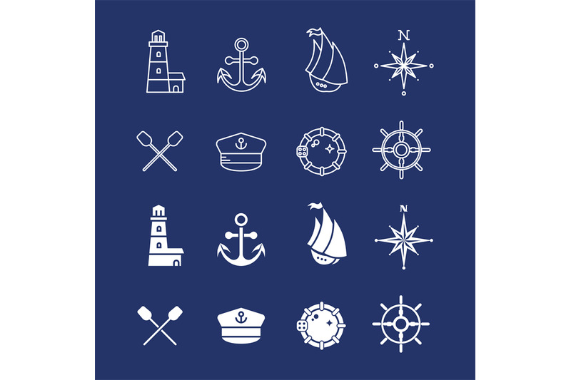 marine-sea-nautical-pirate-and-maritime-thin-line-icons