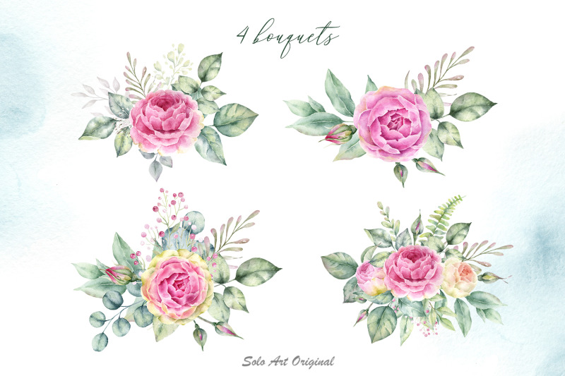 romantic-garden-watercolor-clipart-collection