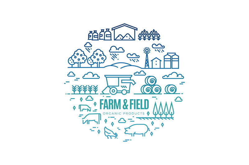 bright-rural-landscape-and-agriculture-farming-thin-line-icons-organ