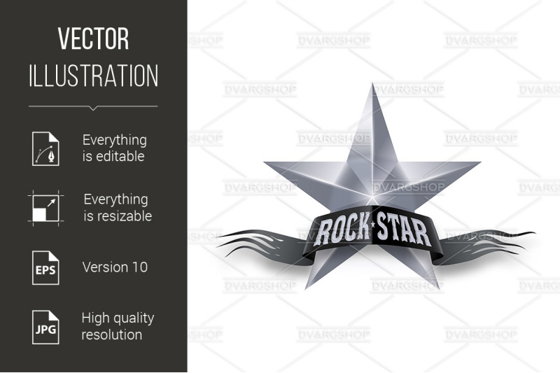 silver-star-with-rock-star-banner