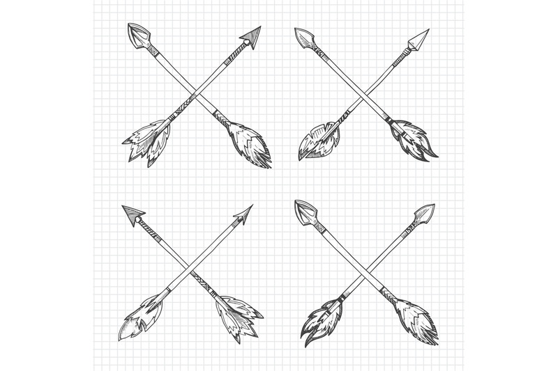 hand-drawn-arrows-cross