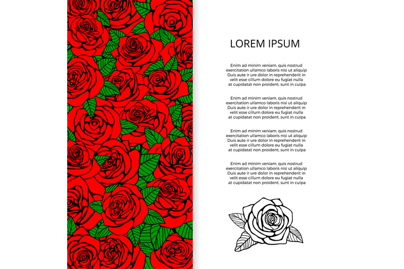 red-roses-and-leaves-banner-design