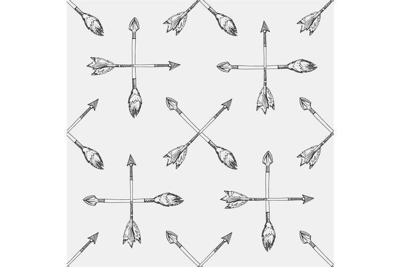 sketches-arrows-seamless-pattern