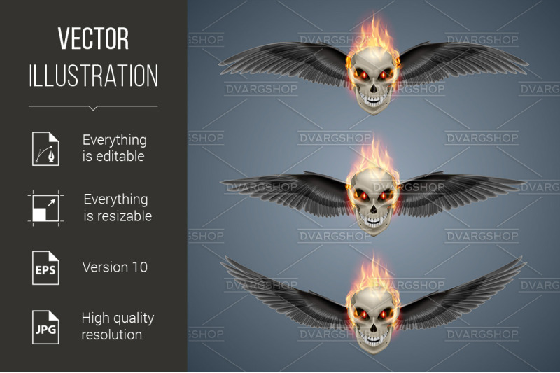 flaming-mutant-skulls