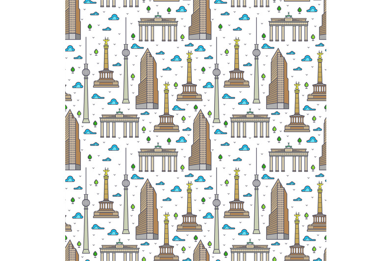 germany-berlin-landscape-seamless-pattern
