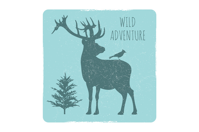 wild-forest-adventures-emblem-with-deer-and-bird-silhouette