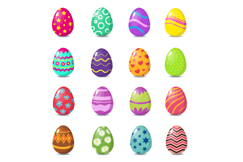cartoon-colorful-easter-eggs-with-floral-patterns-isolated-vector-set