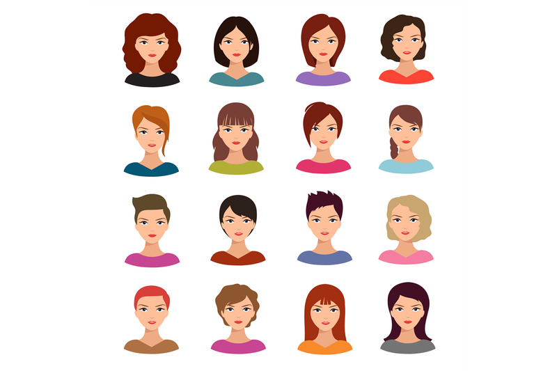 female-portraits-young-woman-heads-with-various-hairstyle-vector-avat