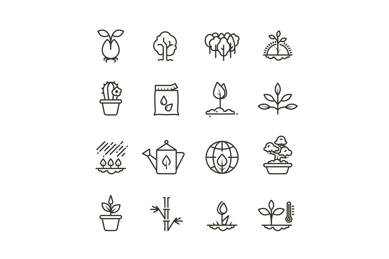 plant-planting-and-seed-line-vector-icons-sprout-growing-symbols