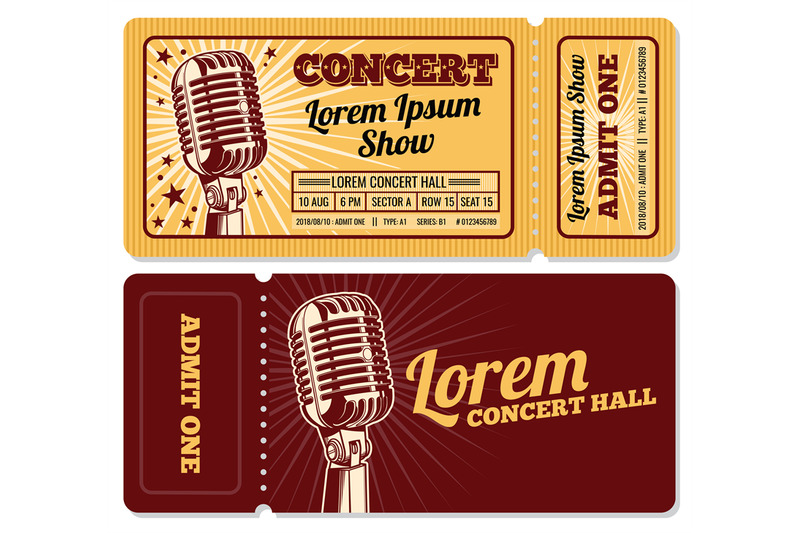 event-or-concert-ticket-admission-entry-isolated-vector-template