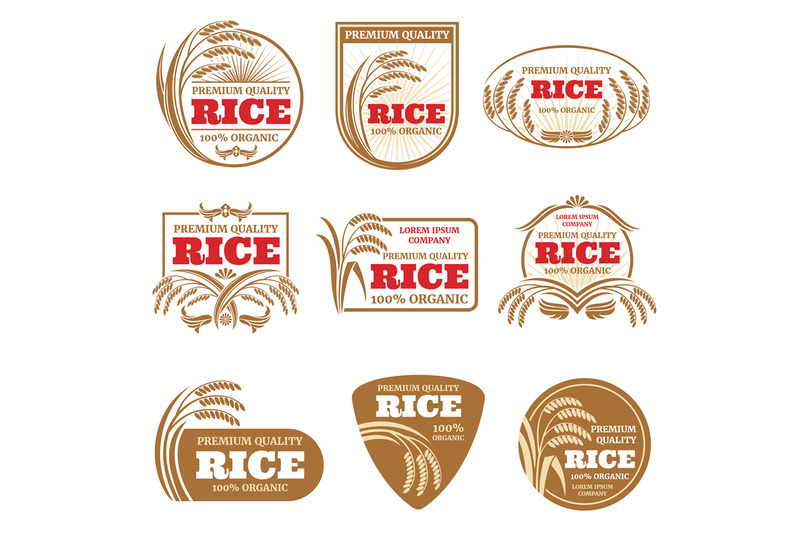paddy-rice-vector-labels-organic-natural-product-emblems