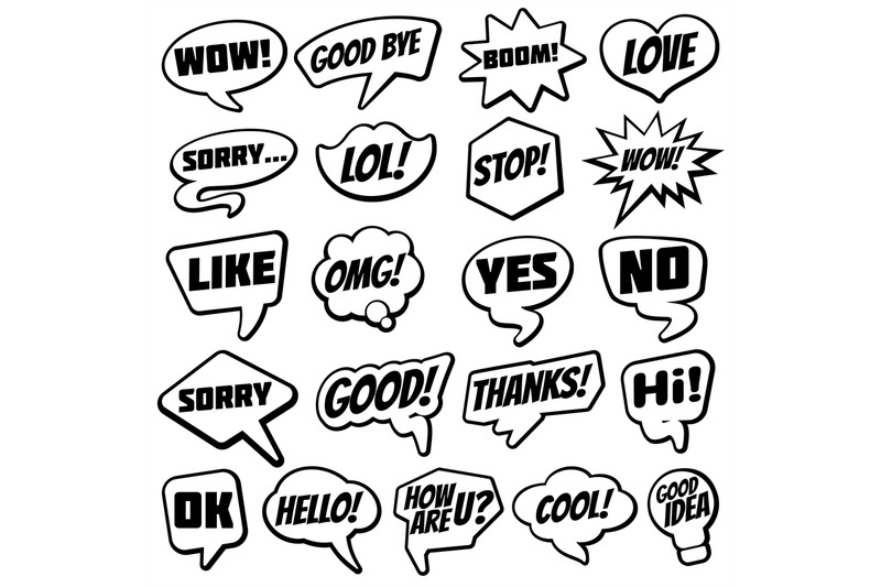 vintage-speech-bubble-with-internet-chat-dialog-words-comic-vector-col