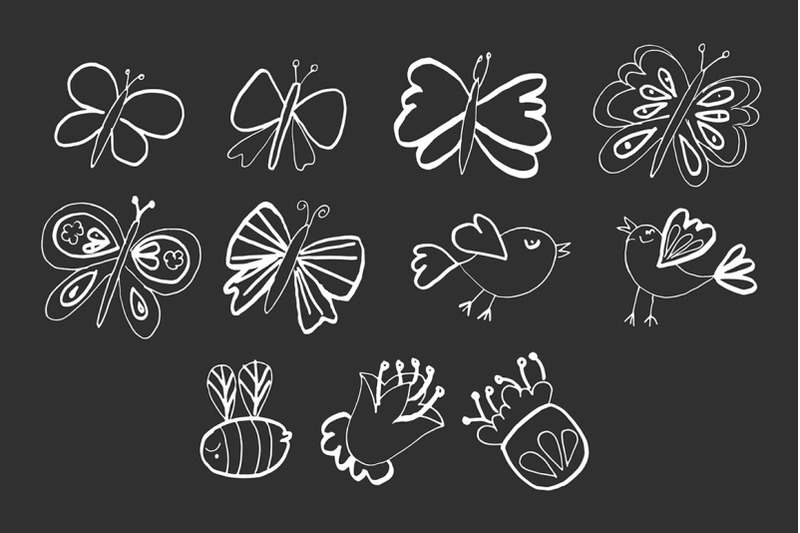 35-handdrawn-doodle-flowers-cliparts