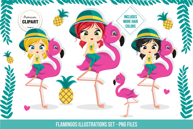 flamingo-graphics-summer-illustrations