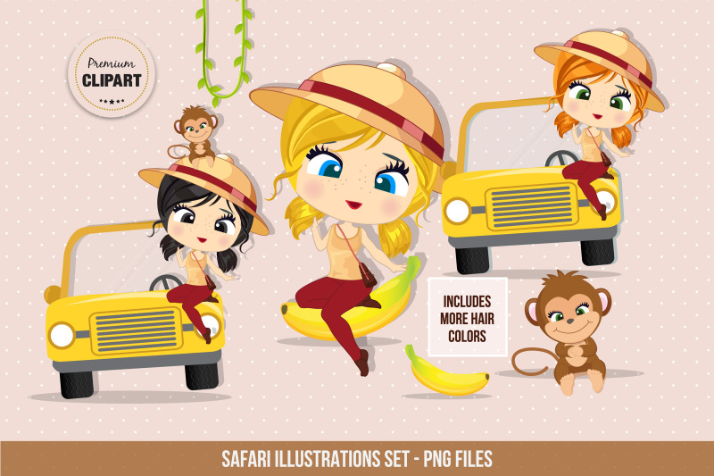 safari-clipart-travel-illustrations