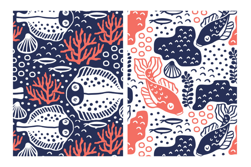 sea-life-seamless-patterns-pack