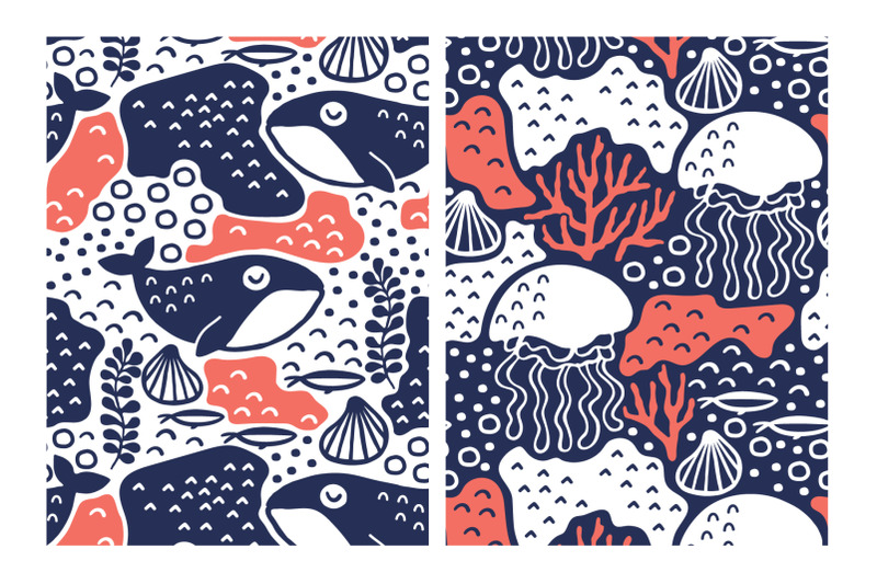 sea-life-seamless-patterns-pack