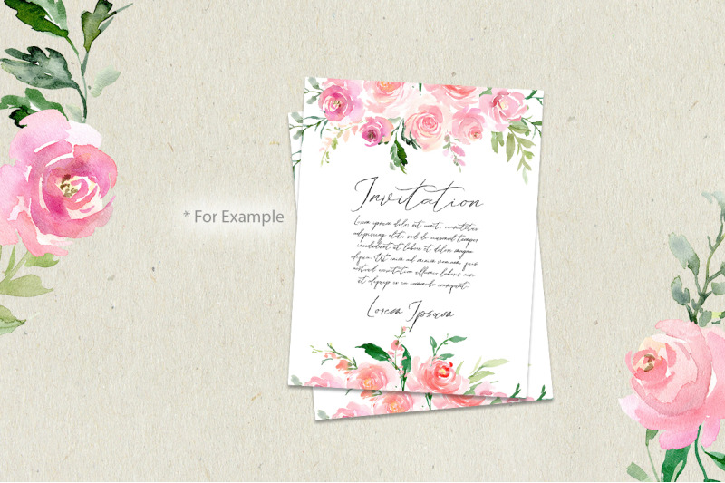 romantic-watercolor-pink-flowers-wreaths-bouquet-png