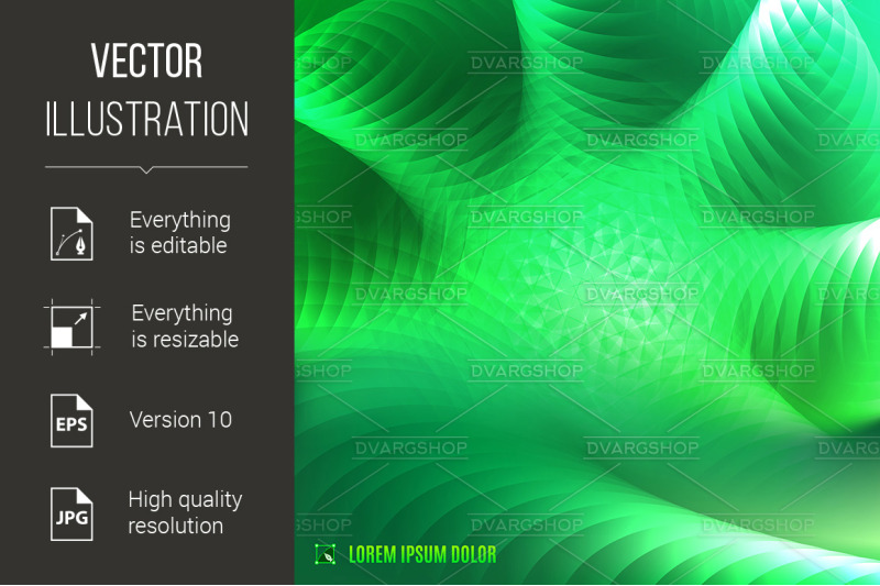 abstract-green-fractal-background