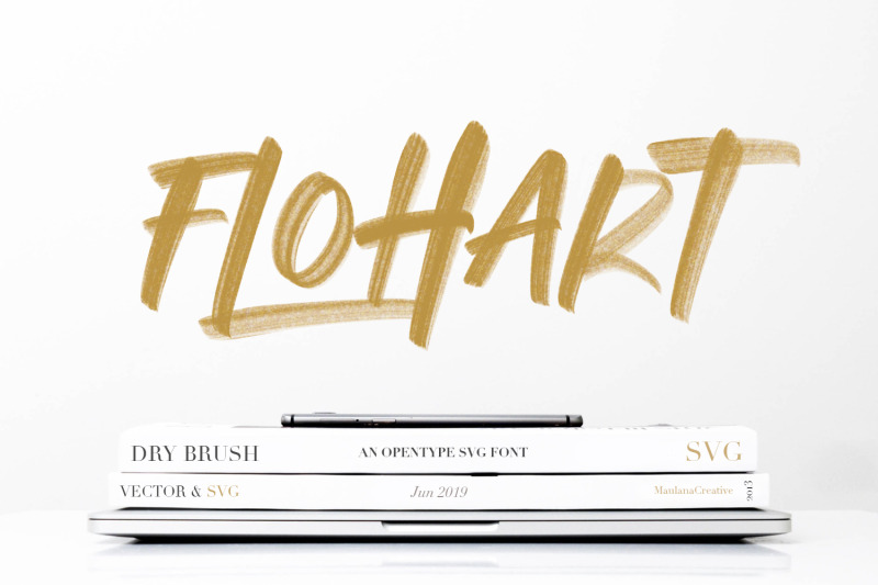 flohart-svg-brush-font