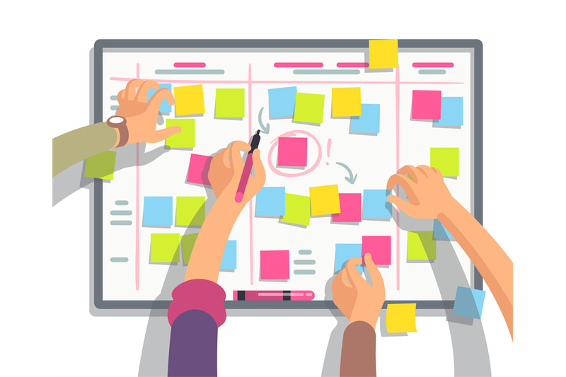 developers-team-planning-weekly-schedule-tasks-on-task-board-teamwork